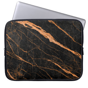 marmer met gouden aderen , marmer emperador n laptop sleeve