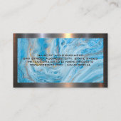 Marmer | Metaal | Vastgoedlogo Visitekaartje (Achterkant)