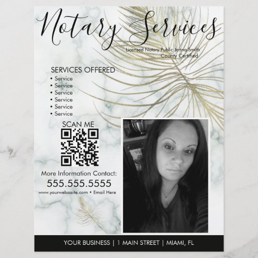 Marmer Notional Services Foto Business Flyer (Voorkant)