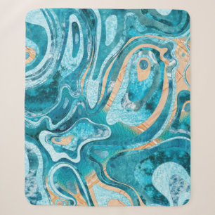 Marmer Ocean Beach Sherpa Deken