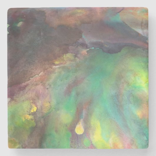 Marmer Onderzetter met Johnson Abstract Artwork (Voorkant)