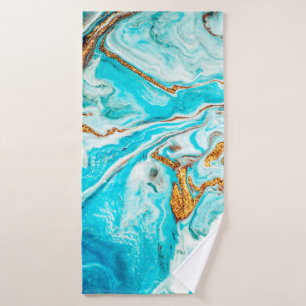 Marmer. oostelijke techniek. hedendaagse badhanddoek