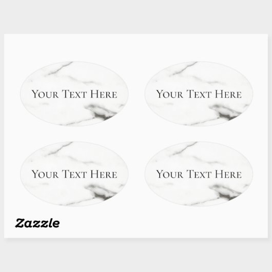 marmer ovale sticker (Vel)