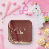 Marmer Papieren Bordje (Feest)