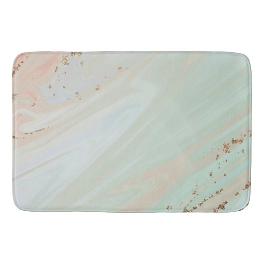 Marmer Pastel Stone Texture Glitter Waterverf Badmat (Voorkant)