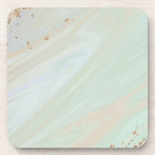 Marmer Pastel Stone Texture Glitter Waterverf Bier Onderzetter