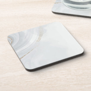 Marmer Pastel Stone Texture Glitter Waterverf Bier Onderzetter