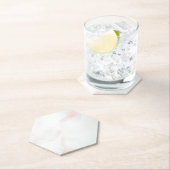 Marmer Pastel Stone Texture Glitter Waterverf Kartonnen Onderzetters (Insitu)