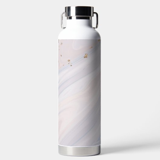 Marmer Pastel Stone Texture Glitter Waterverf Waterfles (Voorkant)