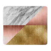 Marmer Pattern Geometric Cutting Board Snijplank (Voorkant)