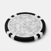 Marmer Pattern Gray White Marged Stone Achtergrond Pokerchips (Enkel)