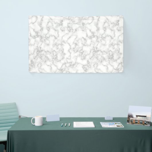 Marmer Pattern Gray White Marged Stone Achtergrond Spandoek (Beurs)