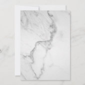 Marmer Pensioen Party Uitnodiging in Taupe (Achterkant)