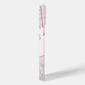 Marmer Quartz Roos gouden glitter als Case-Mate iPhone Case (Achterkant / Rechts)