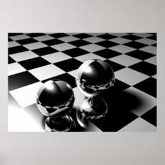 Marmer-reflectie Poster