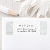 Marmer Return-adreslabel Etiket (Insitu)