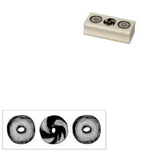 Marmer Rogge Plain Bagels Ontbijt Brunch NYC Deli Rubberstempel