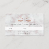 Marmer & Roos Gold Lashes & Brows Afsprakenkaartje (Voorkant)