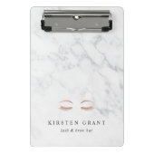 Marmer & Roos Gold Lashes & Brows Beauty Logo Mini Klembord (Voorkant)