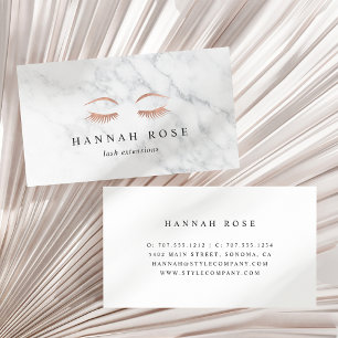 Marmer & Roos Gold Lashes & Brows Beauty Visitekaartje