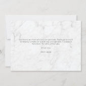 Marmer Script Foto Collage Liefde & Dank Bedankkaart (Achterkant)