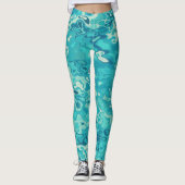 Marmer Stijl  Leggings (Voorkant)