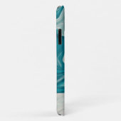 Marmer Stone Grey and Blue Case-Mate iPhone Case (Achterkant/rechts)