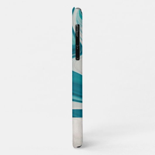 Marmer Stone Grey and Blue Case-Mate iPhone Case (Achterkant/links)
