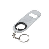 Marmer Stone Mini Bottle Opener met Sleutelhanger Mini Flessenopener (Achterkant Gekanteld)