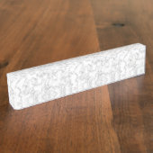 Marmer Stone Pattern Achtergrond Naambordje (Zijkant)