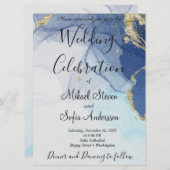 Marmer van de Blauwgroen Mint Sage Cobalt Blue Mar Kaart (Voorkant / Achterkant)