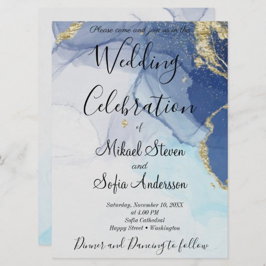 Marmer van de Blauwgroen Mint Sage Cobalt Blue Mar Kaart (Voorkant / Achterkant)