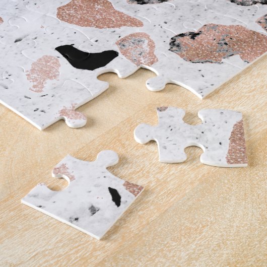 marmer van het roos van Classy abstract terrazzo Legpuzzel (Zijkant)