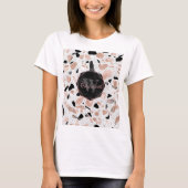  marmer van het roos van Classy abstract terrazzo T-shirt (Voorkant)