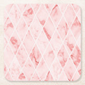 marmer vierkante kartonnen onderzetter (Voorkant)