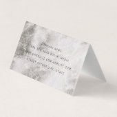 marmer visitekaartjes (Achterkant)