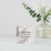 Marmer voor fancy elementen vierkante visitekaartje (Staand voorkant)