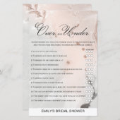 Marmer Vrijgezellenfeest Game PRINED (Voorkant / Achterkant)