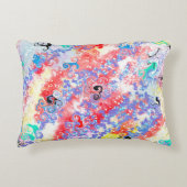 Marmeren Abstract Dubbelzijdig 2 Design Flowers Mo Accent Kussen (Voorkant)