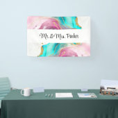Marmeren Abstracte Banner (Beurs)
