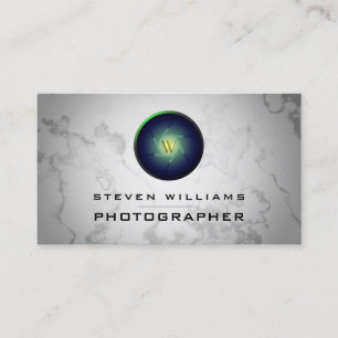 Marmeren achtercameralens licht visitekaartje