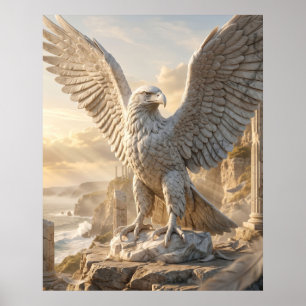 Marmeren Adelaarsklif Zonsopgang Poster