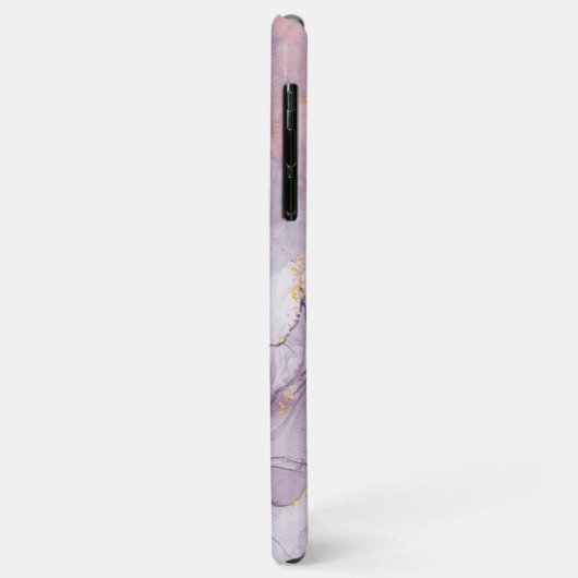 Marmeren Agaat Paarse en Goud Gepersonaliseerd Case-Mate iPhone Case (Achterkant/links)