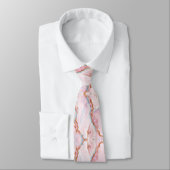 Marmeren Agaat Trendy Blauw Roze Goud Collectie Stropdas (Gebonden)
