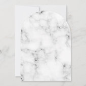 Marmeren boog gouden kruis doop kaart (Achterkant)