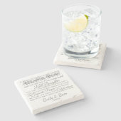 Marmeren bruiloft Onderzetters (Zijkant)