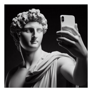 Marmeren buste perfect poster