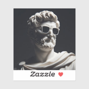 Marmeren buste sticker