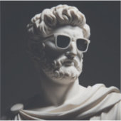 Marmeren buste sticker (Voorkant)