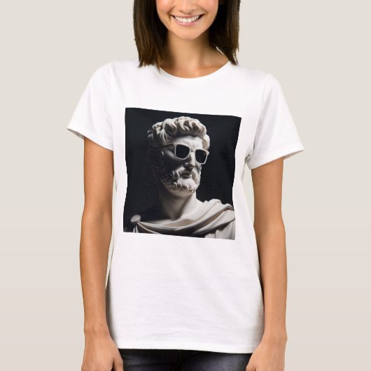 Marmeren buste t-shirt (Voorkant)